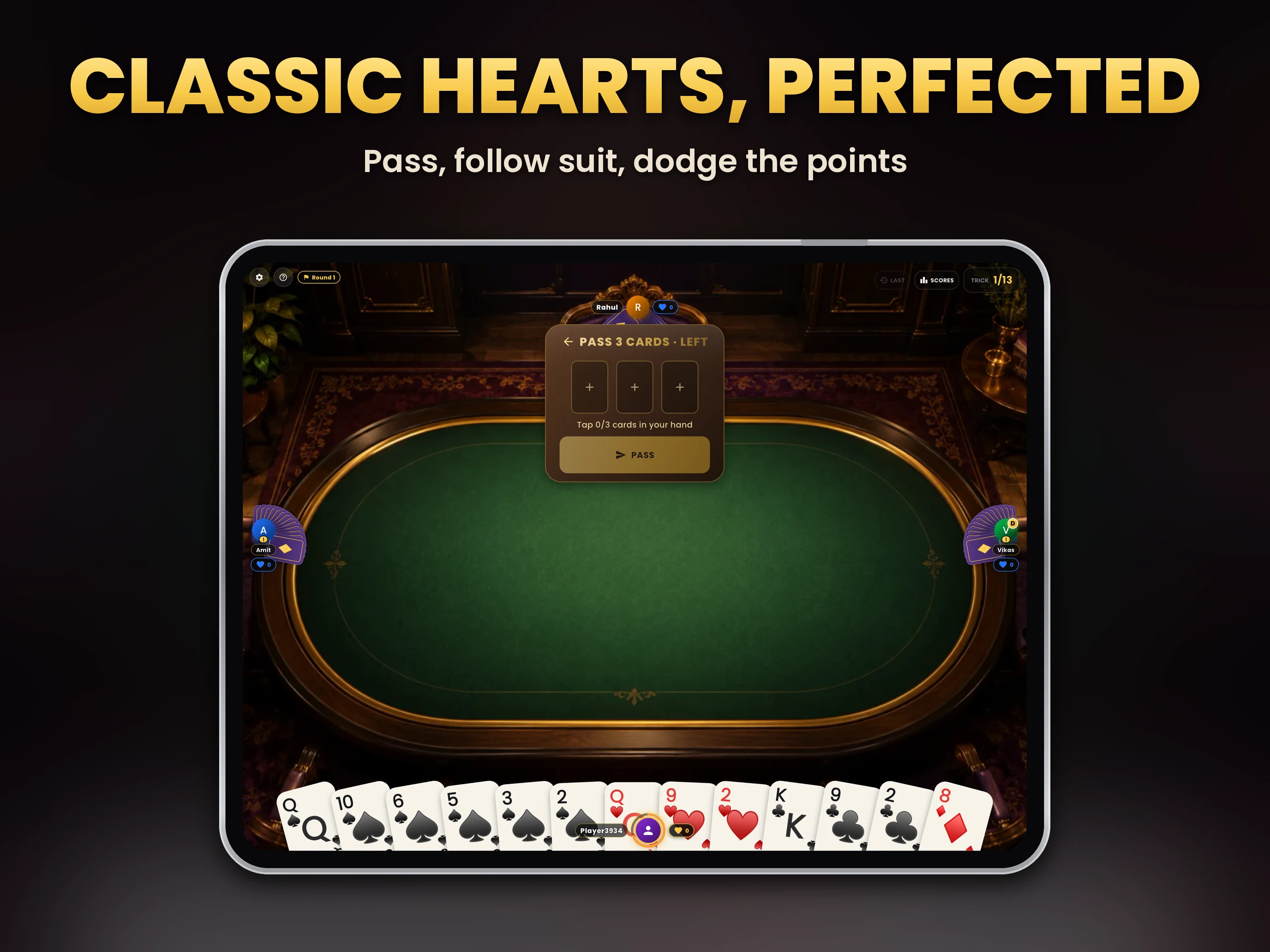 Hearts King : Online Card Game screenshot