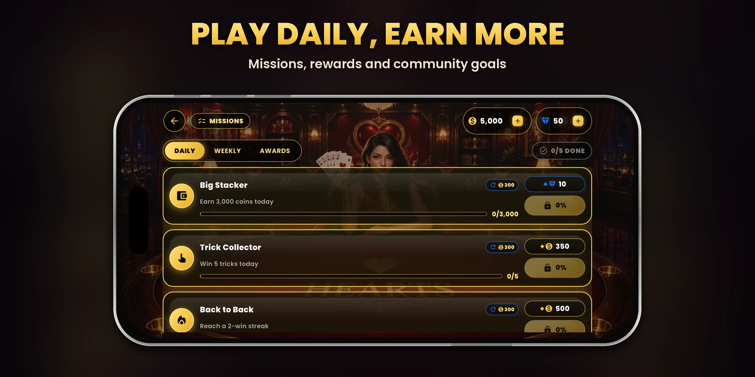 Hearts King : Online Card Game screenshot