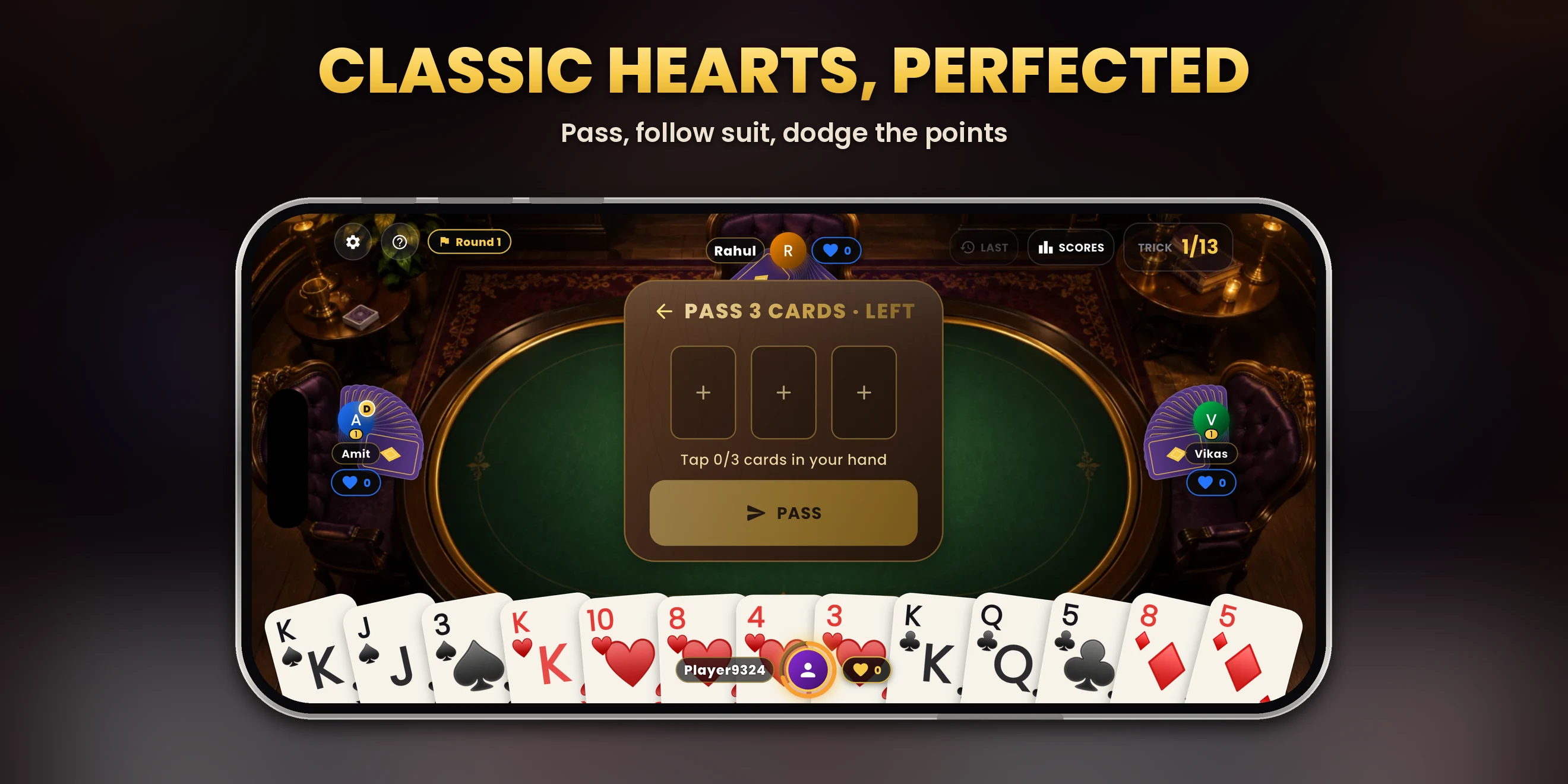 Hearts King : Online Card Game screenshot